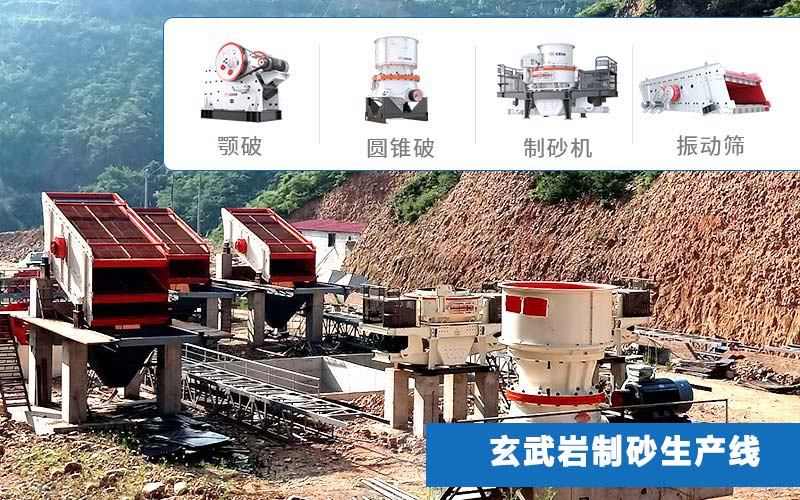 杏耀平台登录入口机器厂家承建的玄武岩制砂生产线安装现场 杏耀平台登录入口机器厂家承建的玄武岩制砂生产线安装现场