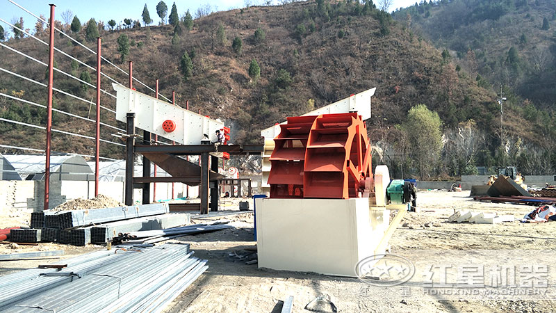 洗砂机设备砂石安装现场 洗砂机设备砂石安装现场