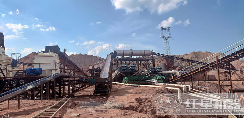 砂石生产线安装现场 砂石生产线安装现场