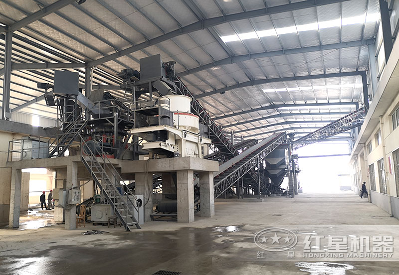 时产量300吨鹅卵石制砂生产现场,比客户预期节省5万元 时产量300吨鹅卵石制砂生产现场,比客户预期节省5万元