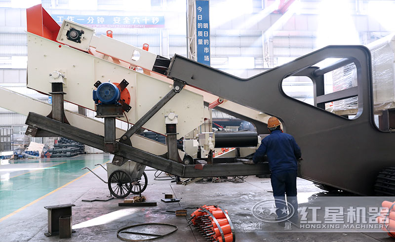 移动石子筛砂机 移动石子筛砂机